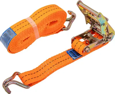 Produktbild von UNITRAILER Spanngurt mit Ratsche 6m 35mm 2t Zurrgurt orange LC 2000 daN Ladungssicherung für Anhänger