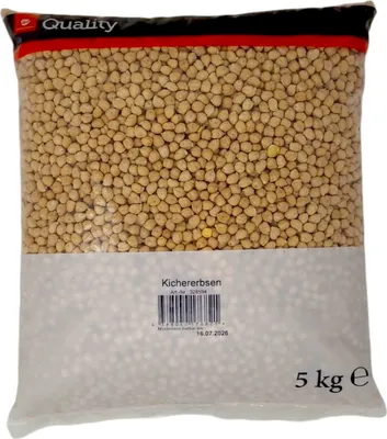 Produktbild von TGQ Kichererbsen roh 5 kg Vorrat Hülsenfrüchte Kochen Gastro Chickpeas