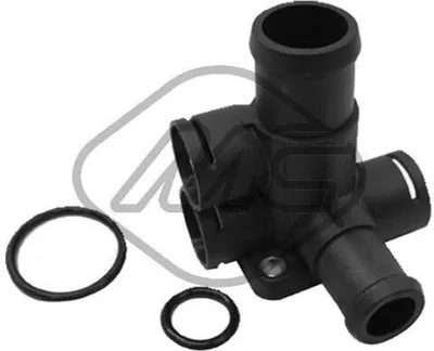 Produktbild von Metalcaucho 03535 Kühlmittelflansch für VW Transporter IV Bus (70B, 70C, 7DB, 7DK, 70J, 70K, 7DC, 7DJ) Wasserflansch