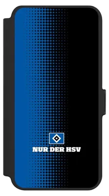 Produktbild von NIVOCASE Klapphülle für Samsung Galaxy S25+  Handyhülle aus Kunst Leder NIVOflip schwarz HSV Logo Offizielles Lizenzprodukt