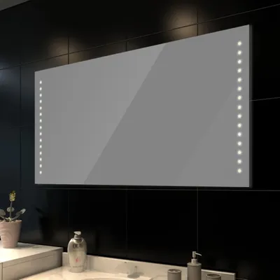 Produktbild von vidaXL Badspiegel mit LED-Leuchten 100×60 cm