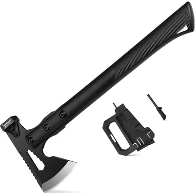 Productafbeelding van Axt Survival 5-in-1 campingbijl, houtbreekbijl, 37 cm, geschikt voor bushcraft, 37,5 cm