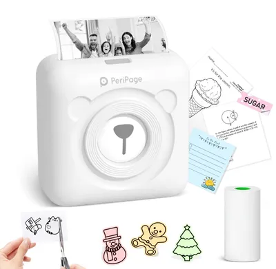 Mini-Fotodrucker, Bluetooth, ohne Tinte, tragbar, für Smartphones