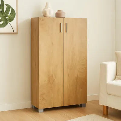 Produktbild von Sideboard Kommode mit 2 Türen Baumscheibe Schrank mit Stauraum 60 x 115 cm