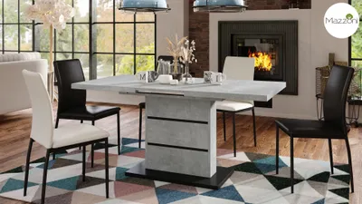 Produktbild von Design Esstisch Tisch Piano ausziehbar 120 bis 200 cm