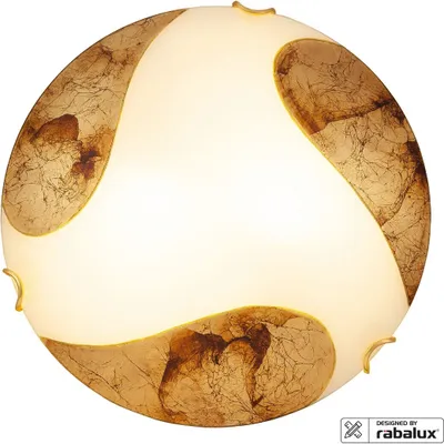 Immagine prodotto di Rabalux 1941 Plafoniera 1 Spot Art oro, E27, bianco-oro, rotonda, classica, ø300mm