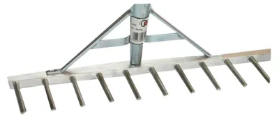 Polar 2320 Aluminium-Rechen 60 cm 16 Zinken Rechen Landrechen Rasenrechen