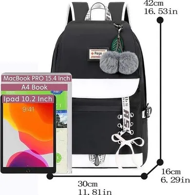 Produktbild von Schulrucksack mit Laptopfach für Damen und Mädchen