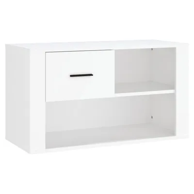 Produktbild von vidaXL Schuhschrank Weiß 80x35x45 cm Holzwerkstoff