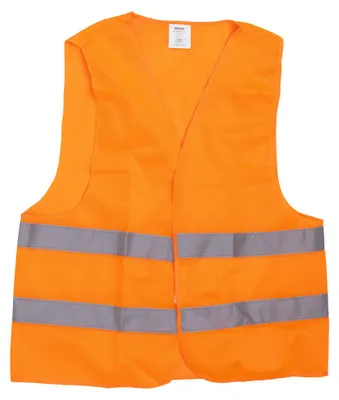 Produktbild von Warnweste PKW Motorrad Orange Polyester Weste Unfallweste Pannenweste