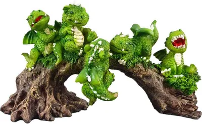 Produktbild von "Drachenspiel", 5 lustige Drachen spielen auf Ast