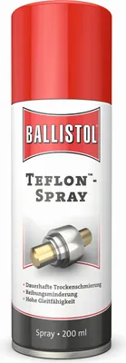 Obrázok produktu pre BALLISTOL Teflon® Spray, 1 plechovka 200 ml suché mazanie PTFE Teflon Spray 25600