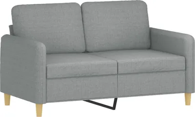 Produktbild von vidaXL 2-Sitzer-Sofa Hellgrau 120 cm Stoff