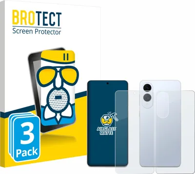 Produktbild von 3x BROTECT Entspiegelungs Schutzglas für Samsung Galaxy S25 Edge (Display+Rückseite) Schutzfolie Panzer Folie Glas Display Schutz matt