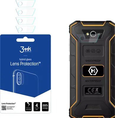 Produktbild von 3mk Hybridglas Lens Protection für MyPhone Hammer Energy 2 Kamera Objektiv Kameralinse 0,16mm 6H (4 Stück)