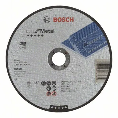 Produktbild von Bosch Trennscheibe gerade Best for Metal A 30 V BF, 180 mm, 2,5 mm 2608603528