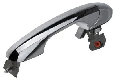 Image de Poignée de porte extérieure, avant, droite, en chrome, compatible avec l'Alfa Romeo 147