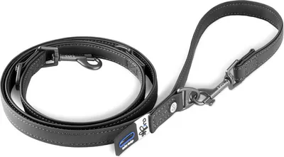 Produktbild von Curli Apple Leather Verstellbare Leine Black L, Hund, Leine, L, Schwarz, Leder, Einfarbig