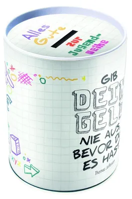Produktbild von Trötsch Spardose "Zur Jugendweihe" 11 cm, Metall