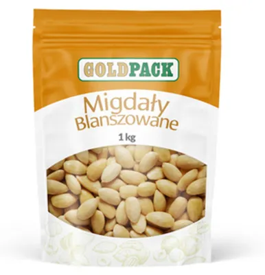 Obrázok produktu pre GoldPack blanšírované mandle, 1 kg