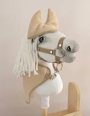 Obrázok produktu pre Súprava Hobby Horse A4: koberček + chrániče sluchu - béžová