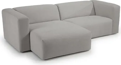 Produktbild von home24 Ecksofa mit Longchair - Strukturstoff