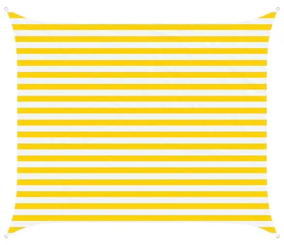 Obrázek produktu pro vidaXL Sluneční plachta, žlutá a bílá, 2,5 x 3 m, 100 % polyester Oxford