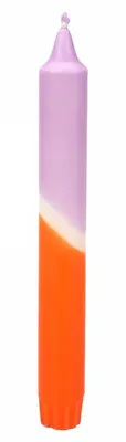 Produktbild von Branded By Dip-Dye-Stabkerzen Ø 2,3 × 19 cm - Orange & Flieder - 4er-Set