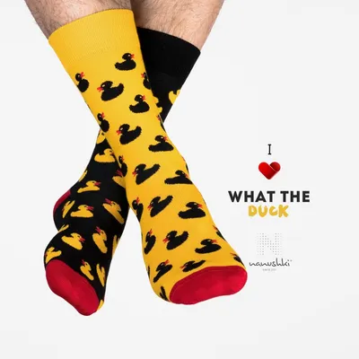 Produktbild von Nanushki What The Duck Bunte Lustige Socken