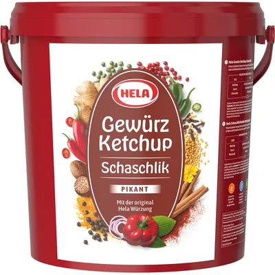 Zdjęcie produktu dla Hela ketchup przyprawowy do szaszłyków oryginalny o pikantnym smaku 10000ml