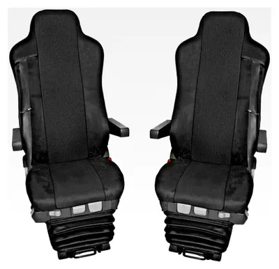 Produktbild von Sitzbezüge aus Polyester 1+1 für TGA 460-480 LKW Sitzauflagen Schonbezüge 2008-2014 Schwarz