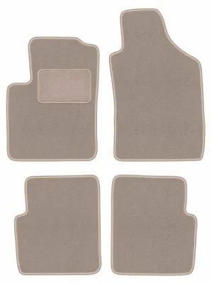Imagen del producto de Alfombrillas de moqueta para Lancia Ypsilon III 2011- (hatchback) – juego de 4 piezas, beige, a medida – Wielganizator LUX – versión W0178