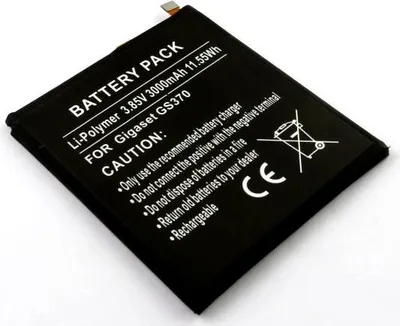 Produktbild von Akku für Gigaset GS370 ersetzt V30145-K1310-X465 Li-Polymer, 3,85V, 3000mAh