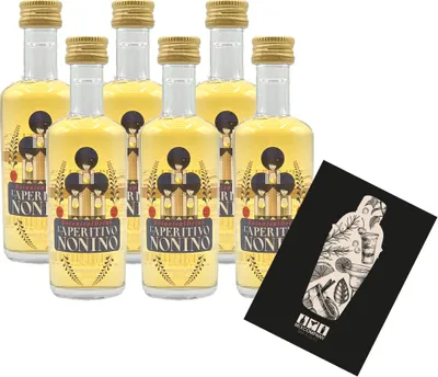 Produktbild von Nonino aperitivo 6er Set Liquore Miniatur 6x 50ml (21% vol) Botanical Drink - [Enthält Sulfite]