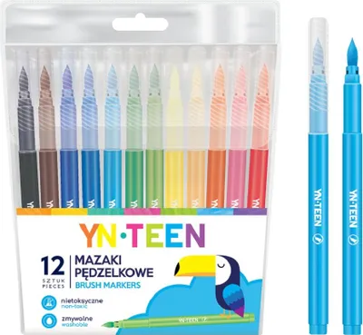 Produktbild von Interdruk Filzstifte12 Farben Yn Teen