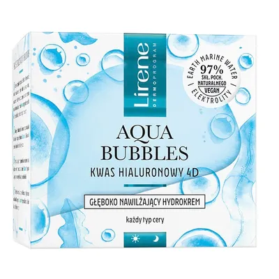 Produktbild von Lirene Aqua Bubbles Hyaluron 4D Intensiv Feuchtigkeitscreme, 50 ml