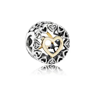 Produktbild von Pandora Charm Damen Kreis der Liebe Bicolor 792009CZ