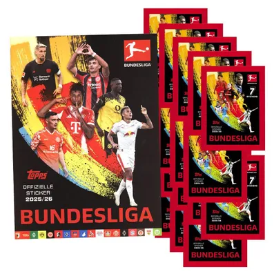 Image de Autocollants de collection Topps Bundesliga 2025/2026 - 1 album + 20 sachets