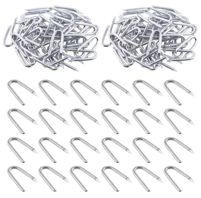 Produktbild von Stahldraht-Heftklammern U-förmig 200 Stück 2,3 mm x 20 mm für Zäune und Drahtgeflecht