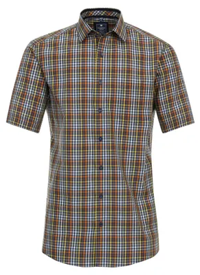 Produktbild von Redmond - Comfort Fit - Herren Freizeithemd Kurzarm Hemd (241060999), Größe:S, Farbe:Gelb(40)