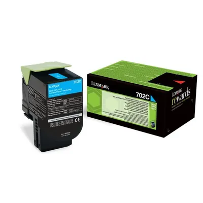 Produktbild von Lexmark 702C R, 1000 Seiten, Cyan, 1 Stück(e)