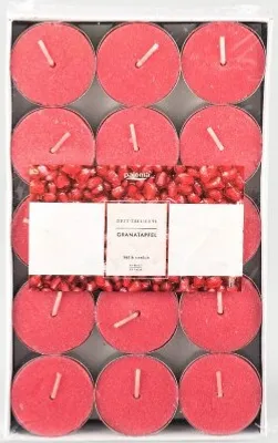 Produktbild von 30er Pack Duft Teelichter GRANATAPFEL rot D. 3,5cm Pajoma WA