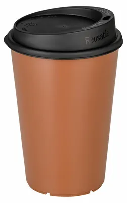 Produktbild von 50x Mehrweg Heißgetränkebecher Kaffeebecher Coffee to go inkl. Domdeckel - 200 ml