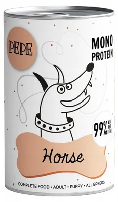 Obrázek produktu pro Krmivo pro zvířata Pepe Horse - mokrá krmiva pro psy - 400 g