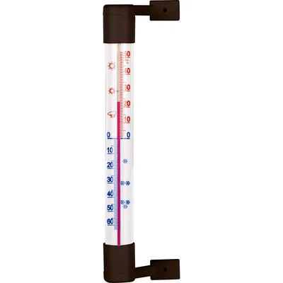 Produktbild von Bioterm Außenthermometer Selbstklebend Braun 18,1 cm