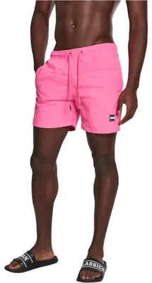 Immagine prodotto di Urban Classics - Pantaloncini da bagno BLOCK rosa neon - 4XL