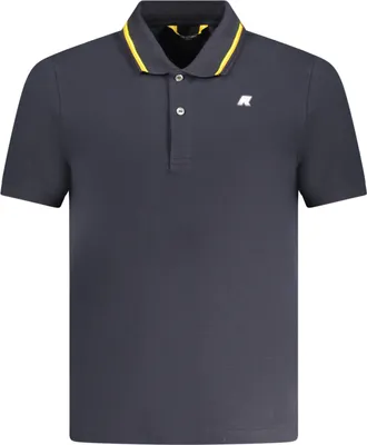Produktbild von Herren Kurzarm-Poloshirt Blau mit Kontrastdetails und Logo-Applikation