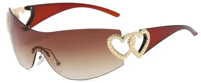Produktbild von Trendige Sonnenbrille in Herzform im Y2K-Stil mit UV400-Schutz