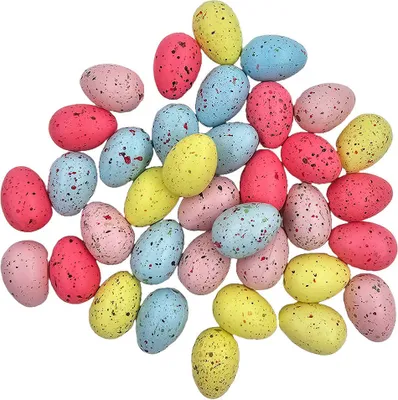 Obrázok produktu pre Dekoratívne bodkované vajíčka 2,5 cm - veľkonočné vajíčka - 36 ks. - farebné