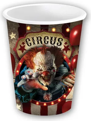 Obrázok produktu pre "Horror Clown" | papierový pohár 240ml/6ks.